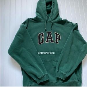 gap forest green hoodie